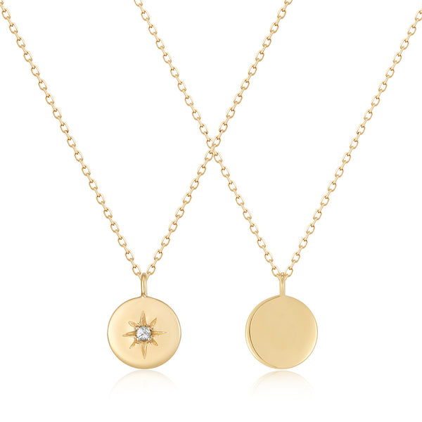 Full moon Diamond Necklace